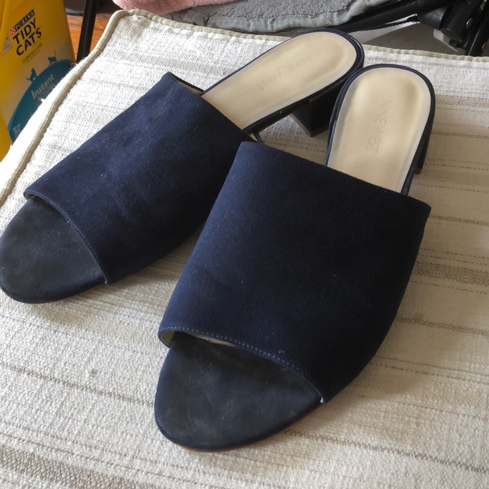 Nine West open toe mule